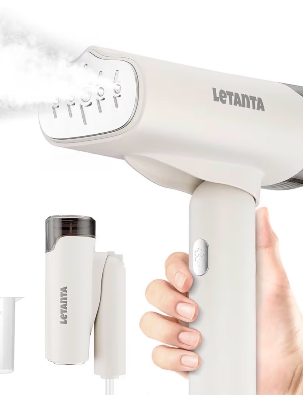 LETANTA Handheld Garment Steamer - White